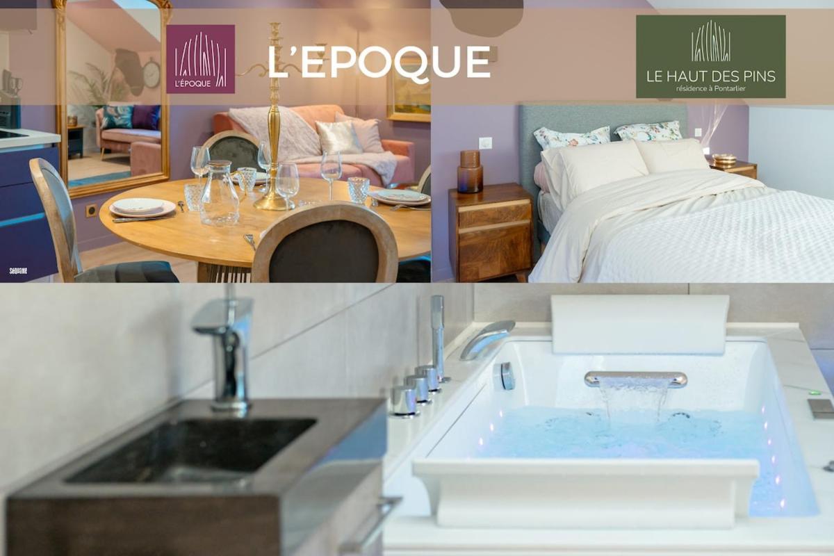 Baignoire Balneo Romantic Experience - L'Epoque Pontarlier Zewnętrze zdjęcie